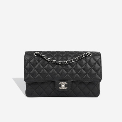Chanel Classic Flap Caviar Black Shoulder Bag Style 75