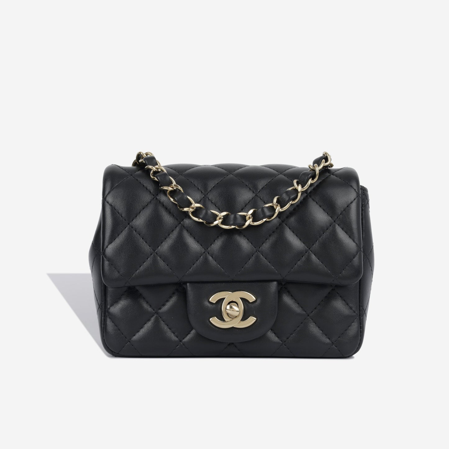 Chanel Classic Flap Lambskin Black Shoulder Bag Style 278