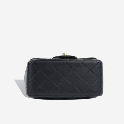Chanel Classic Flap Lambskin Black Shoulder Bag Style 278