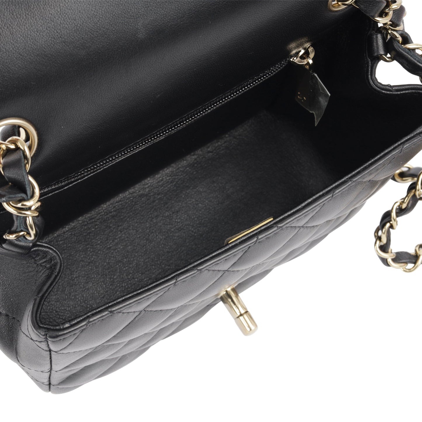 Chanel Classic Flap Lambskin Black Shoulder Bag Style 278