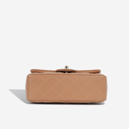 Chanel Classic Flap Lambskin Gold Shoulder Bag Style 52
