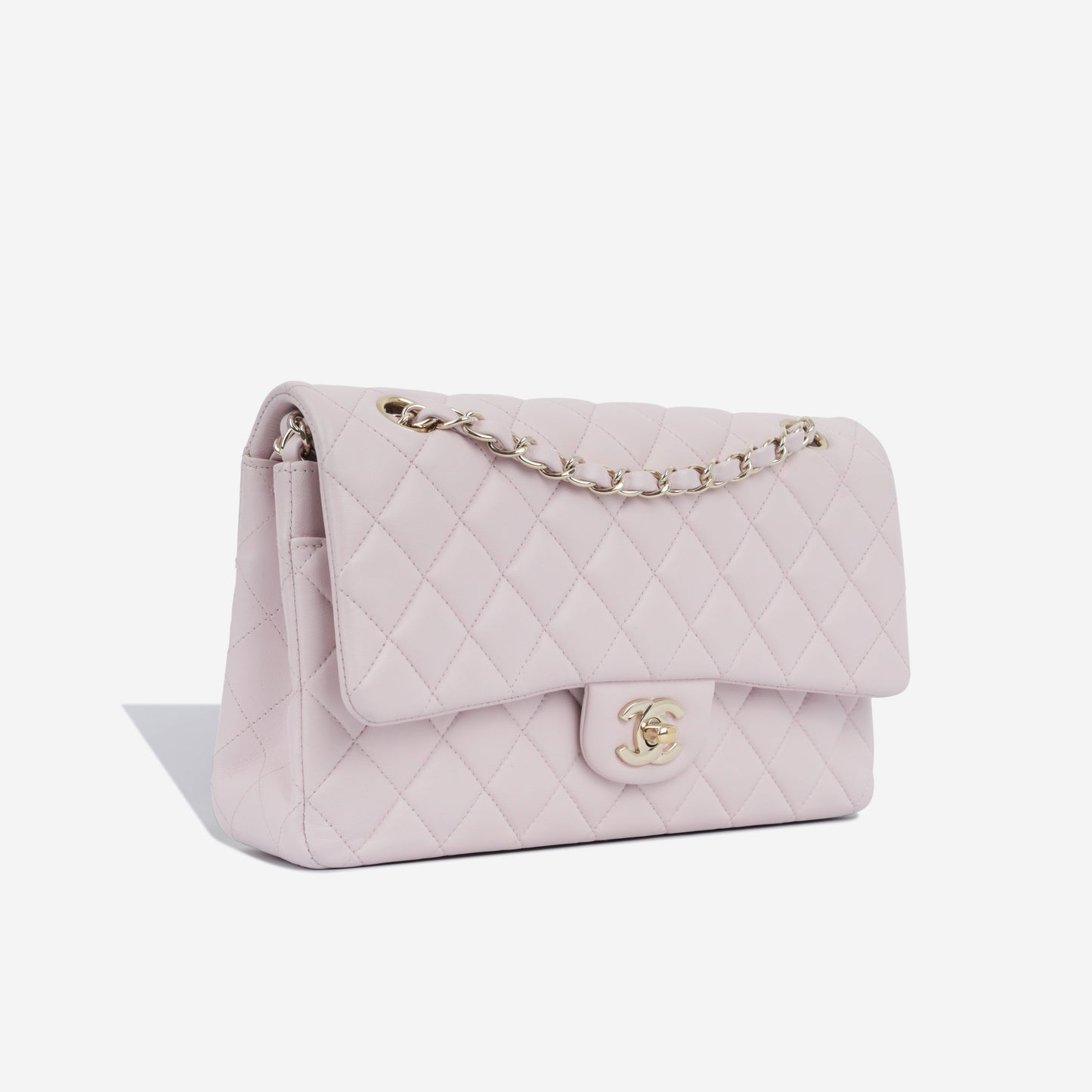 Chanel Classic Flap Lambskin Gold Shoulder Bag Style 26
