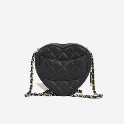 Chanel Small Heart Bag - Black