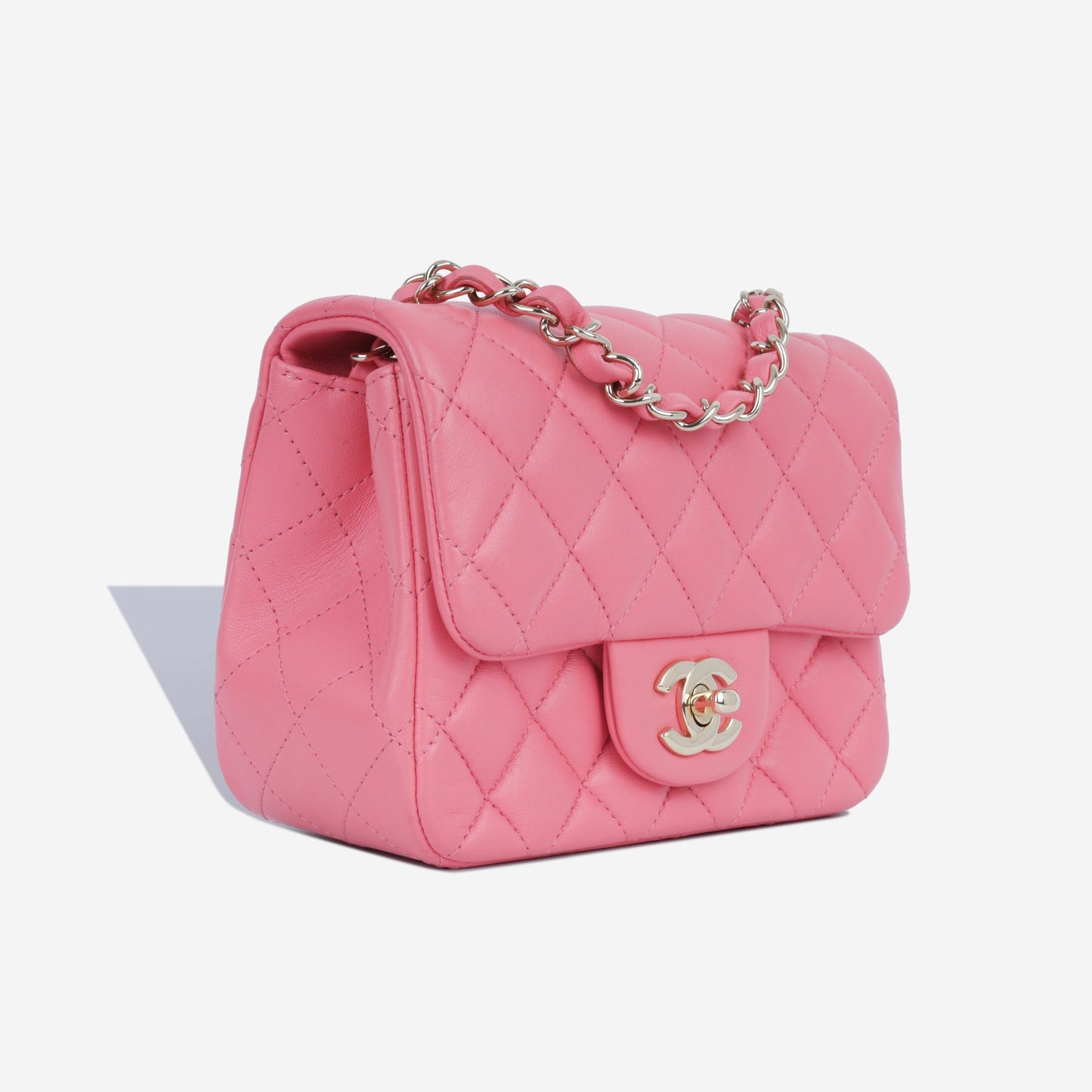 Chanel Classic Flap Lambskin Black Shoulder Bag Style 214