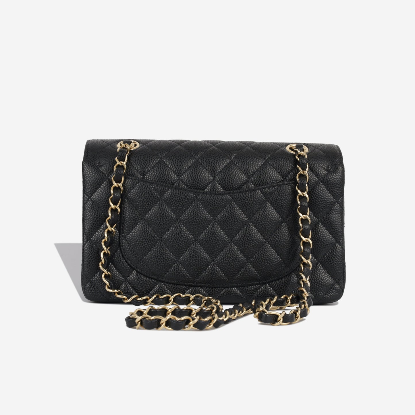Chanel Classic Flap Caviar Black Shoulder Bag Style 74