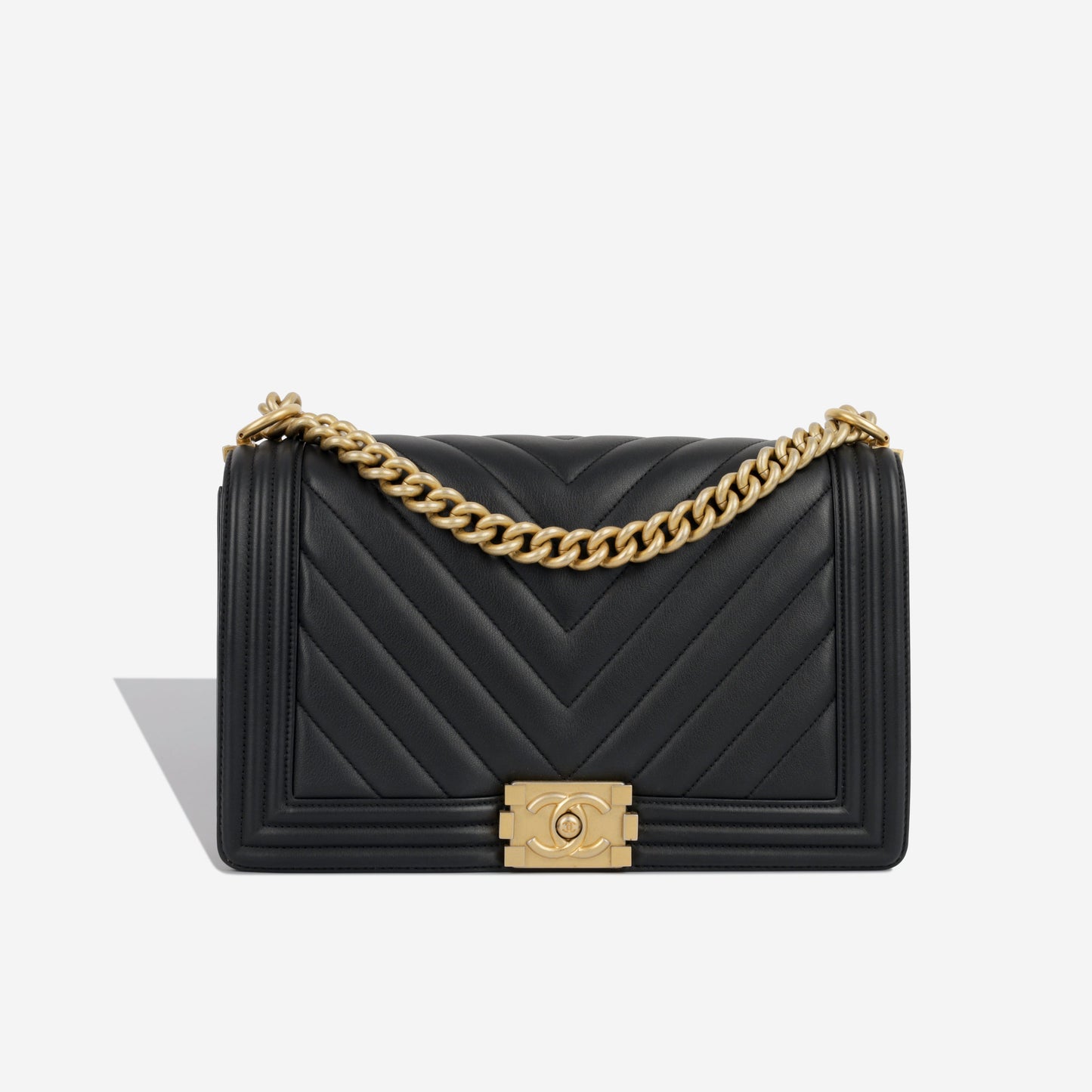 Chanel Boy Bag Lambskin Black Shoulder Bag