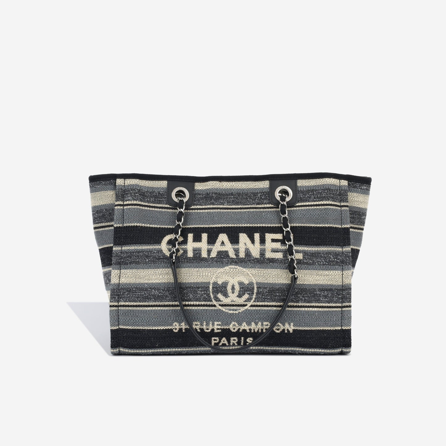 Chanel Deauville Canvas Gold Tote Bag Style 2