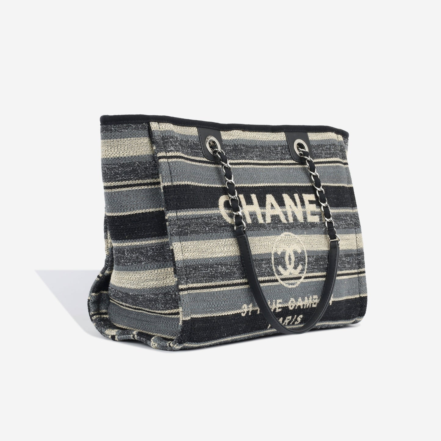 Chanel Deauville Canvas Gold Tote Bag Style 2