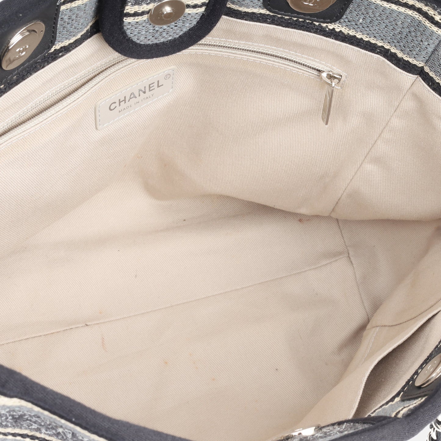 Chanel Deauville Canvas Gold Tote Bag Style 2