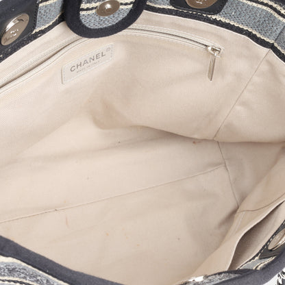 Chanel Deauville Canvas Gold Tote Bag Style 2
