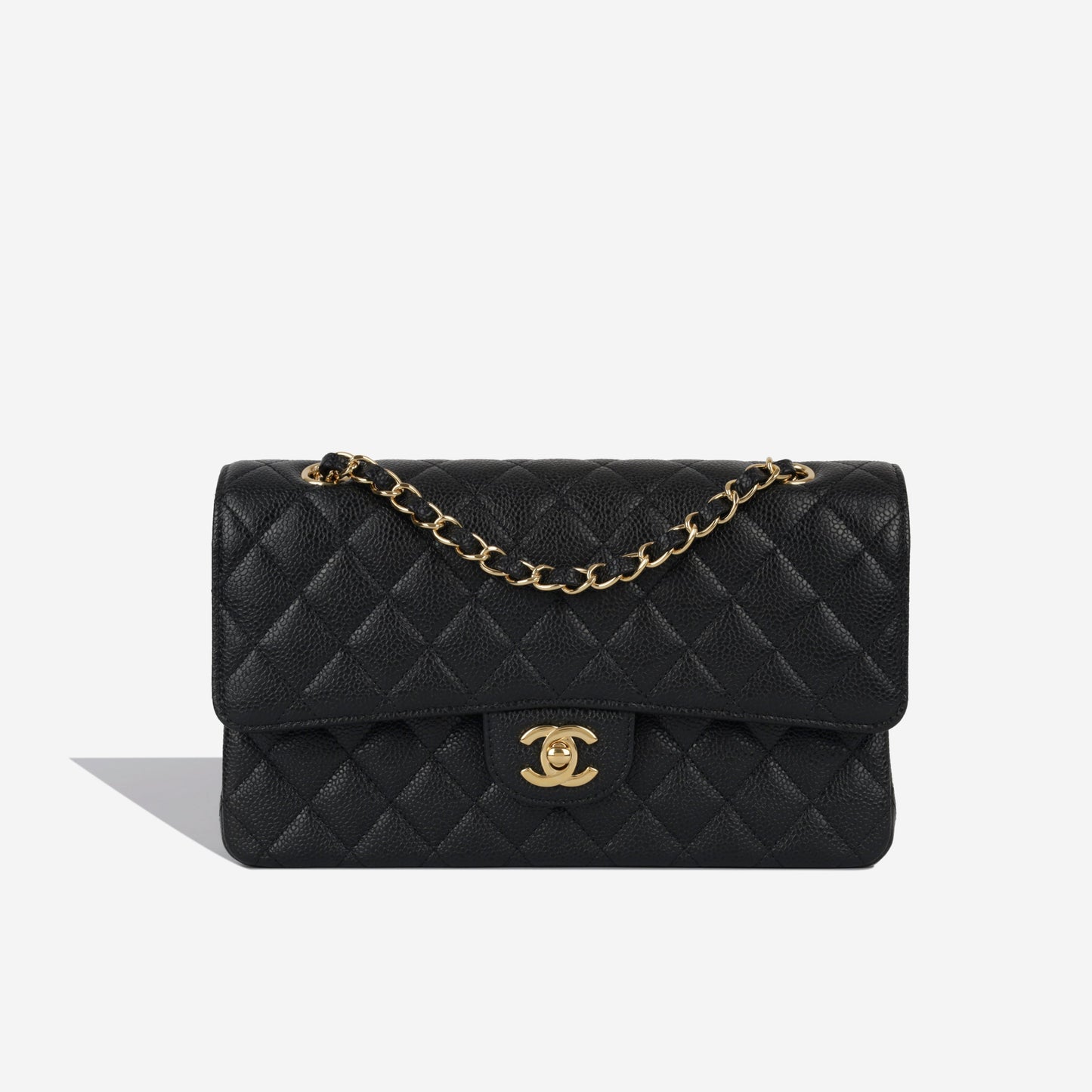 Chanel Classic Flap Lambskin Black Shoulder Bag Style 96