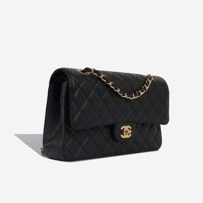 Chanel Classic Flap Caviar Black Shoulder Bag Style 71