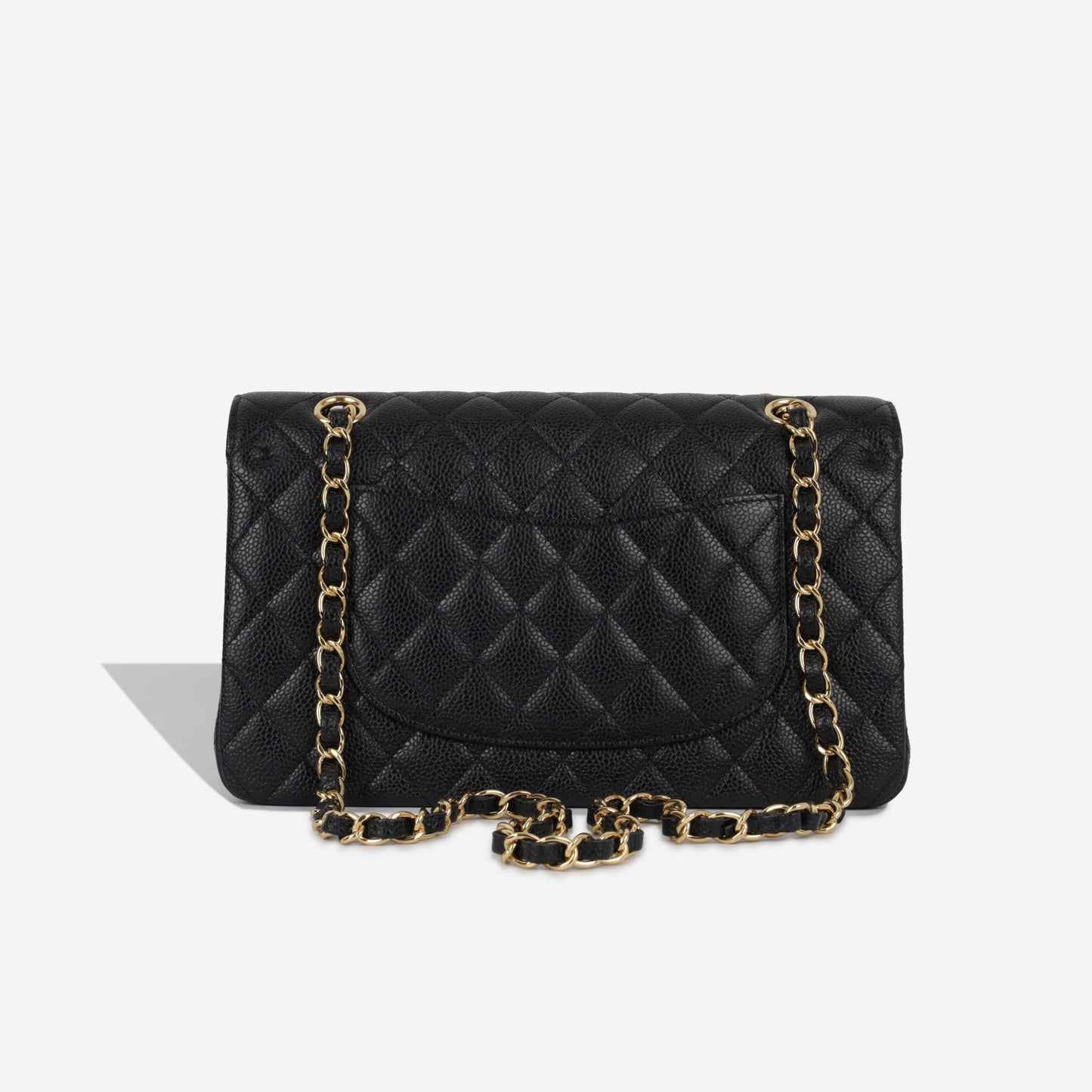 Chanel Classic Flap Lambskin Black Shoulder Bag Style 96