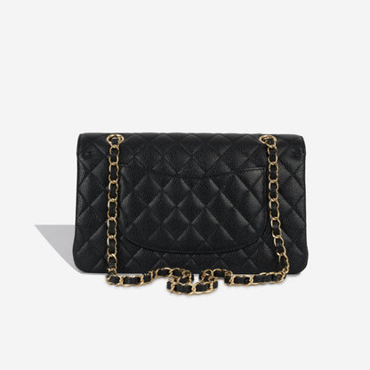 Chanel Classic Flap Lambskin Black Shoulder Bag Style 96