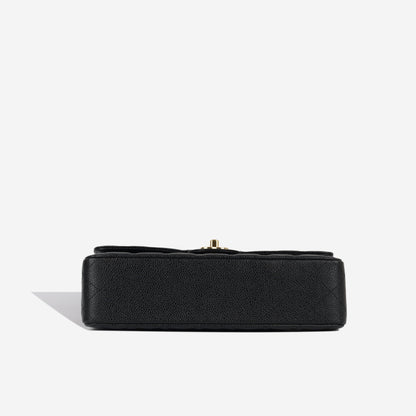 Chanel Classic Flap Lambskin Black Shoulder Bag Style 96