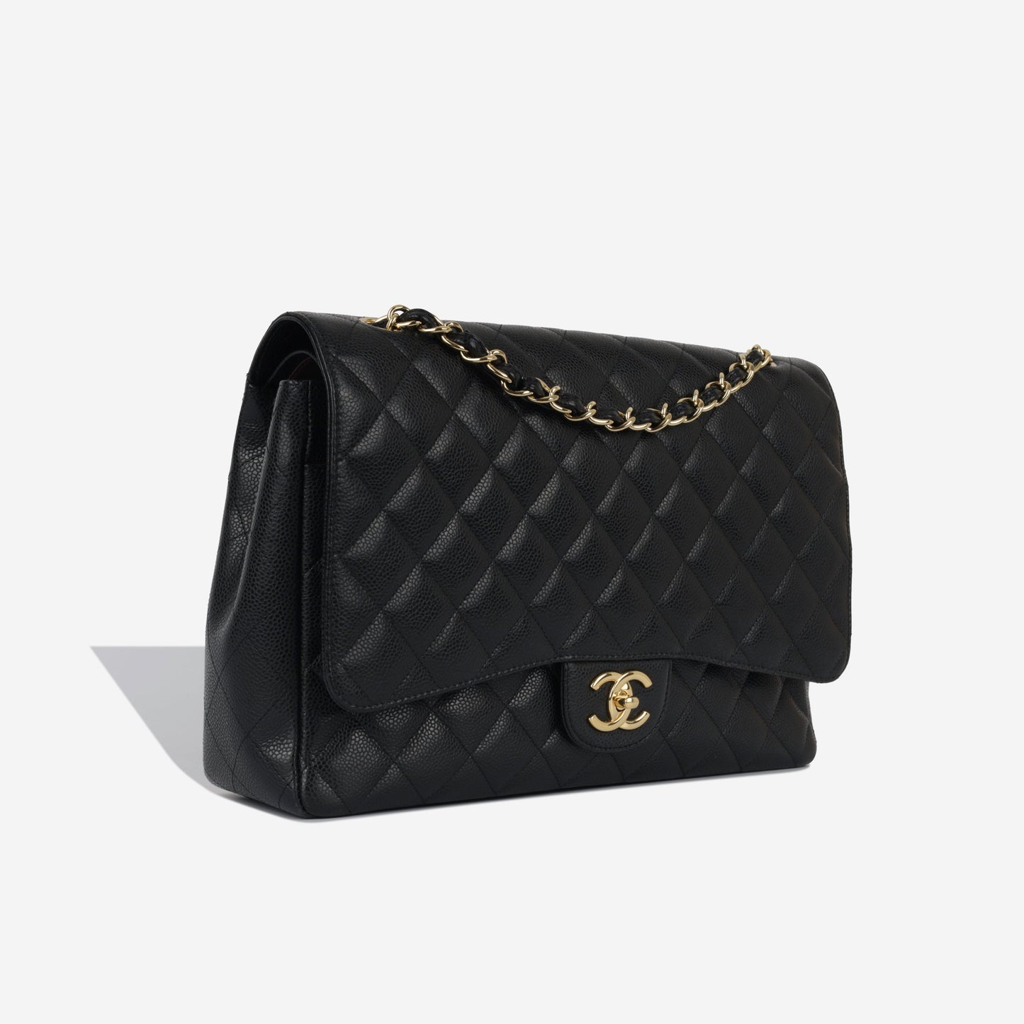 Chanel Classic Flap Caviar Black Shoulder Bag Style 142