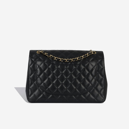Chanel Classic Flap Caviar Black Shoulder Bag Style 142
