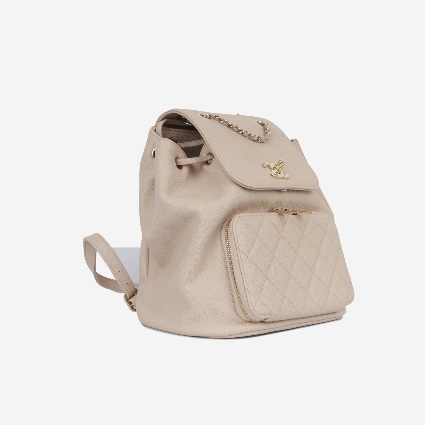 Chanel Business Affinity Caviar Gold Backpack