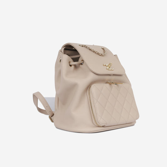 Chanel Business Affinity Caviar Gold Backpack