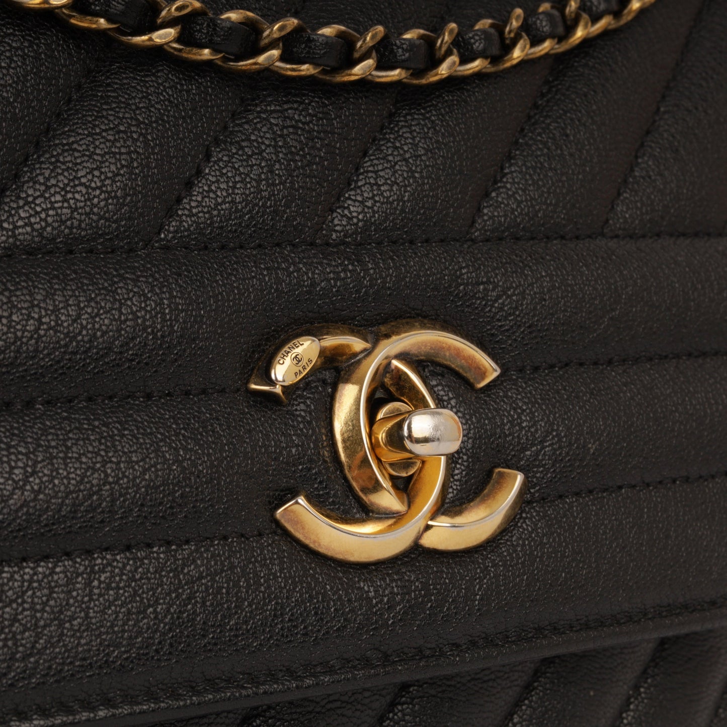 Chanel Timeless Calfskin Black Shoulder Bag