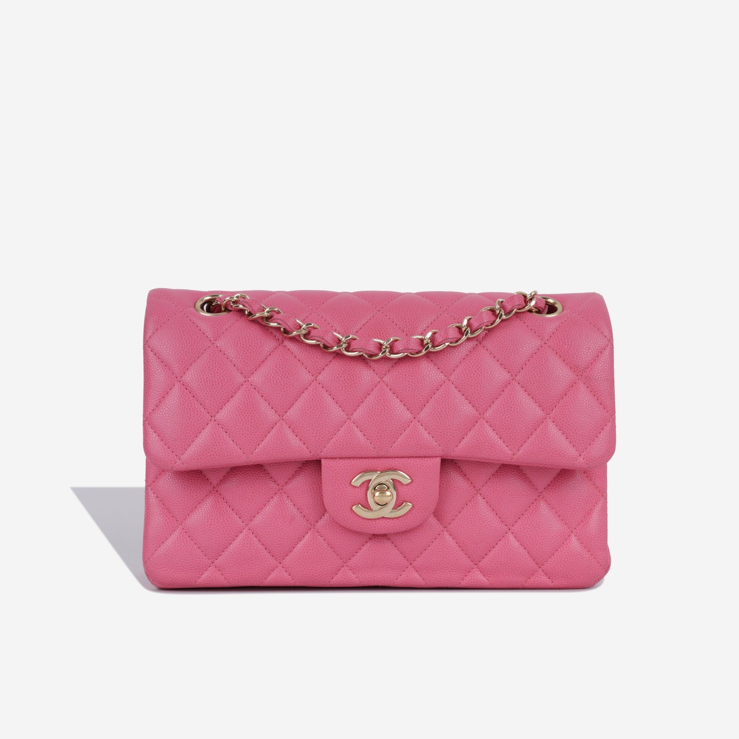 Chanel Small Classic Flap Bag - Pink Caviar
