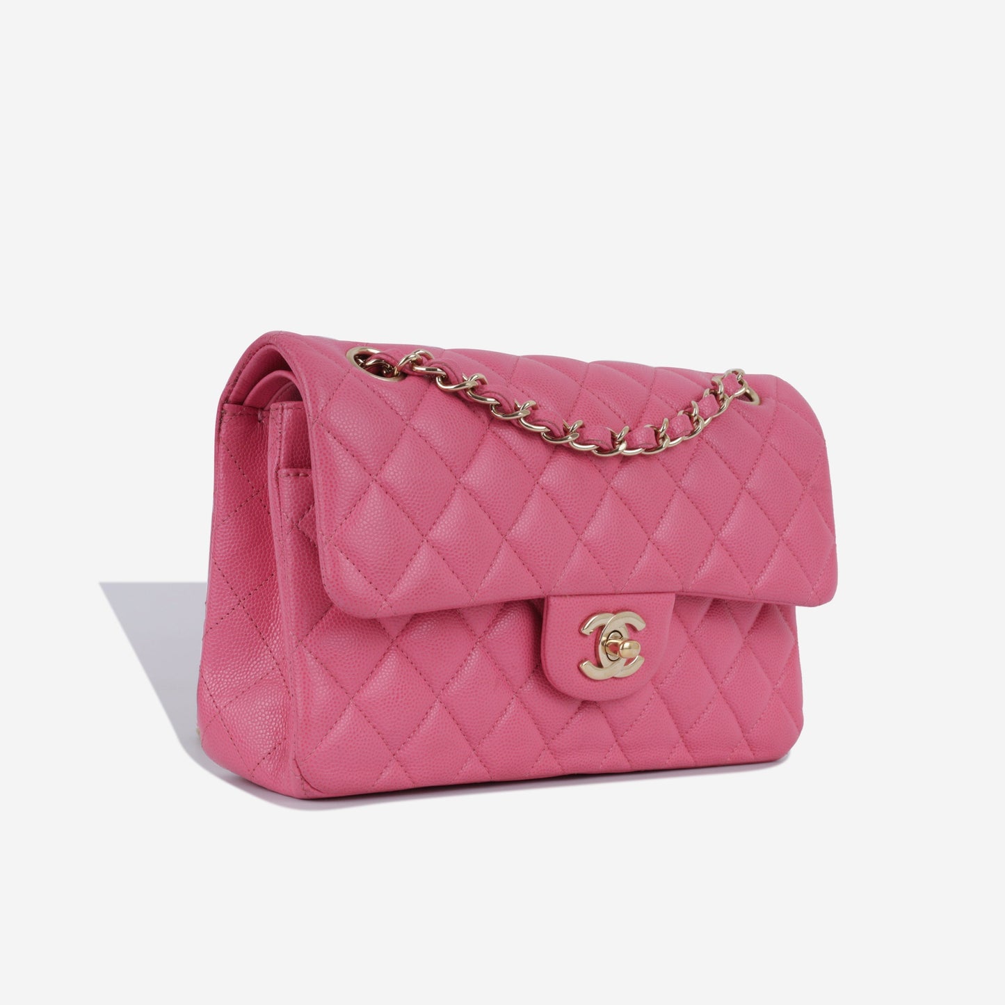 Chanel Small Classic Flap Bag - Pink Caviar