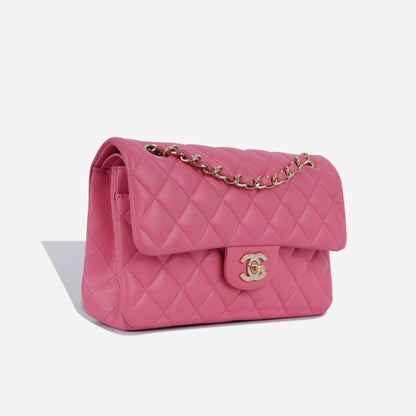 Chanel Small Classic Flap Bag - Pink Caviar