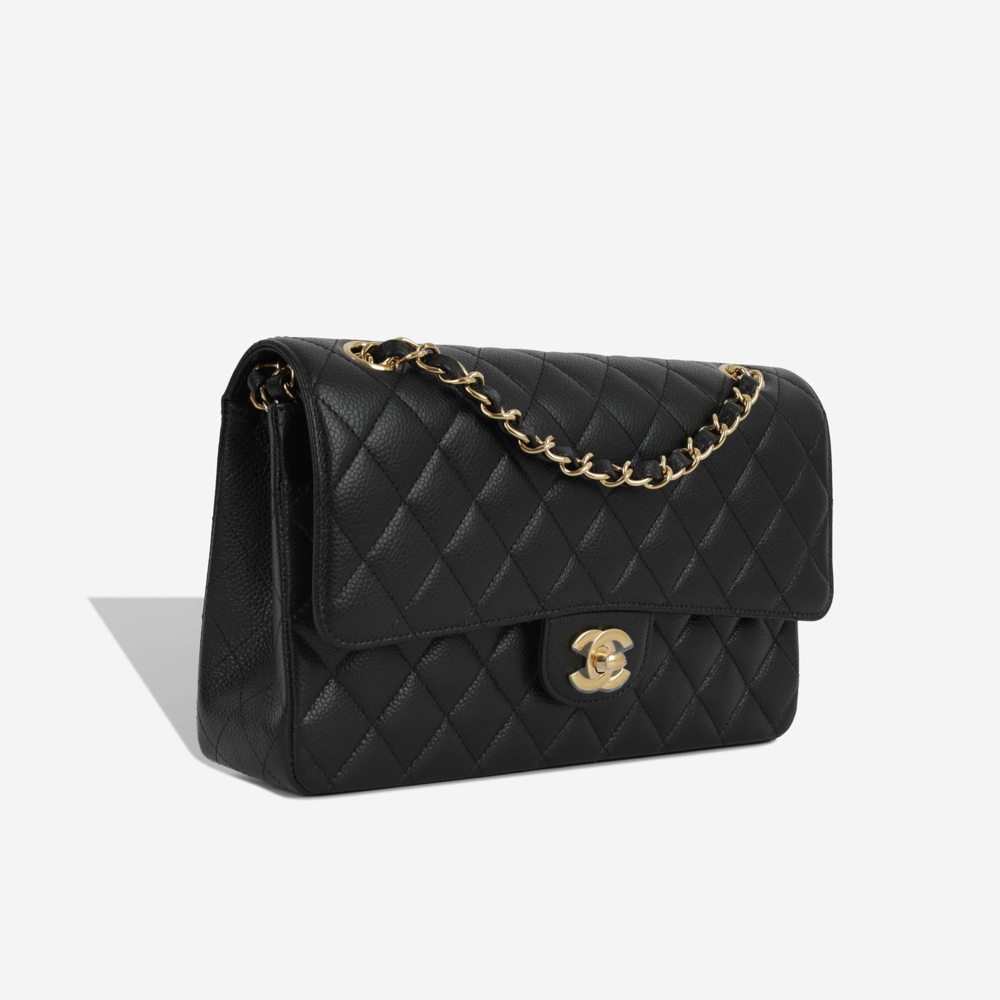 Chanel Classic Flap Lambskin Black Shoulder Bag Style 99