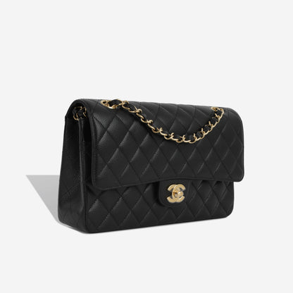 Chanel Classic Flap Lambskin Black Shoulder Bag Style 99