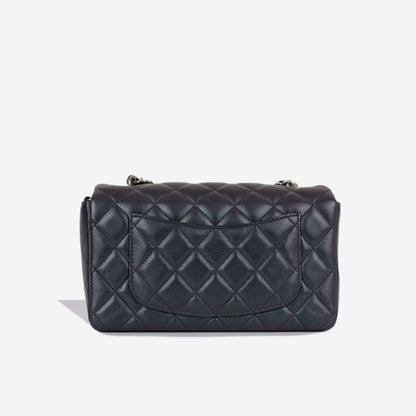 Chanel Classic Flap Calfskin Black Shoulder Bag Style 22