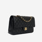 Chanel Classic Flap Lambskin Black Shoulder Bag Style 97