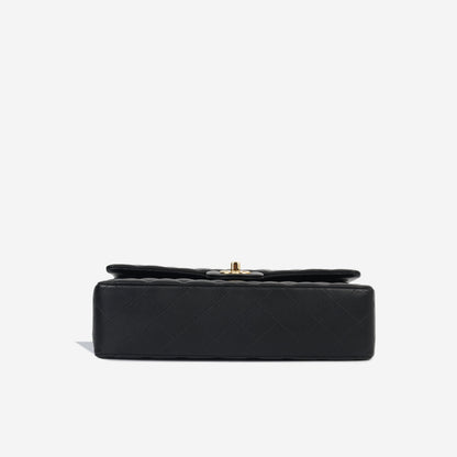 Chanel Classic Flap Lambskin Black Shoulder Bag Style 97