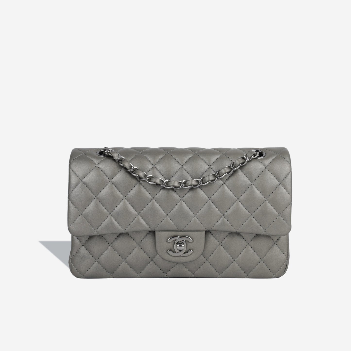 Chanel Classic Flap Lambskin Black Shoulder Bag Style 98