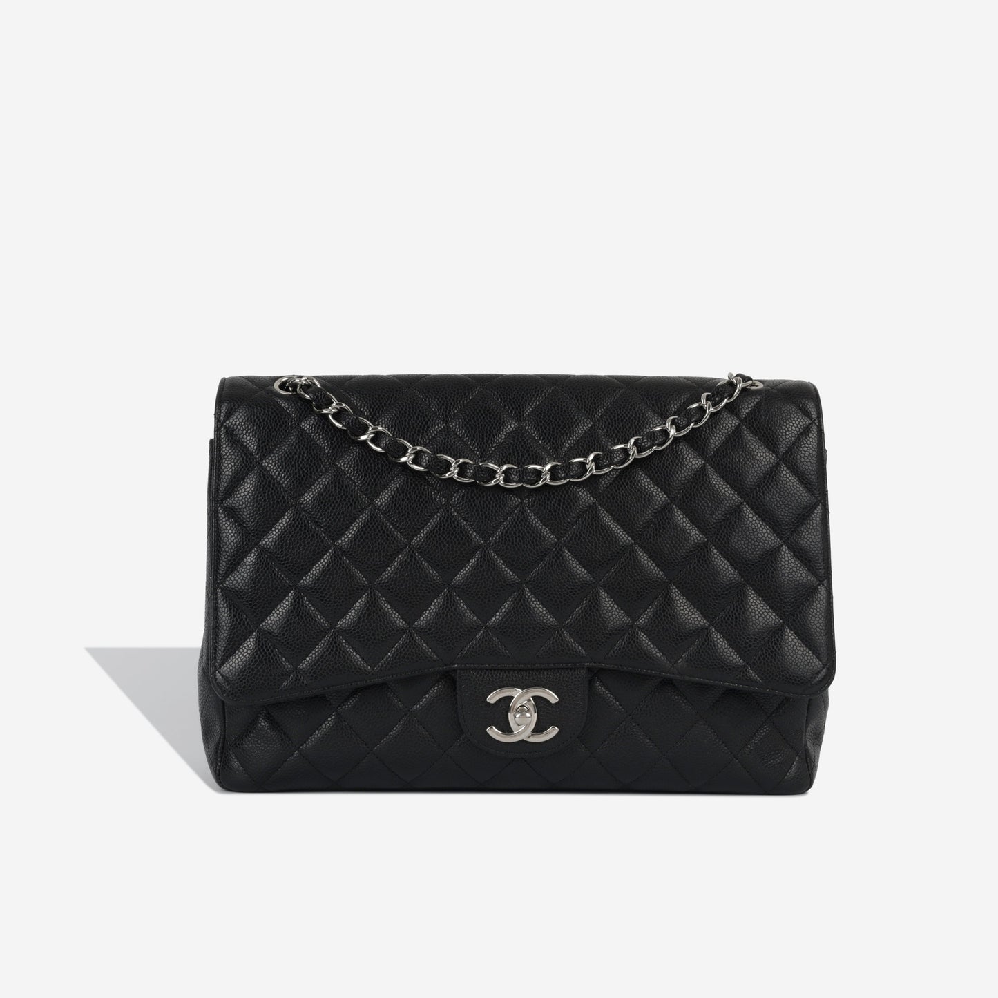 Chanel Classic Flap Caviar Black Shoulder Bag Style 141