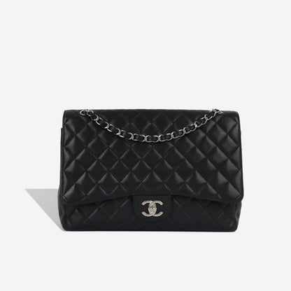 Chanel Classic Flap Caviar Black Shoulder Bag Style 141
