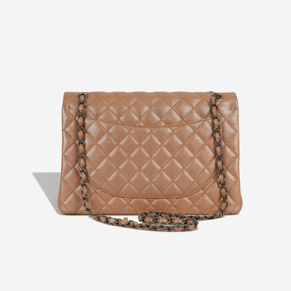 Chanel Classic Flap Caviar Tan Shoulder Bag Style 2