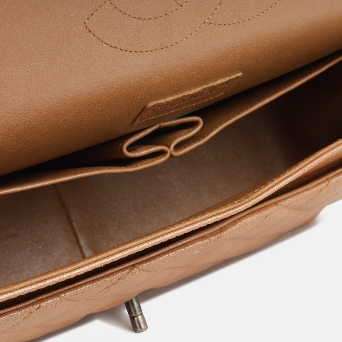 Chanel Classic Flap Caviar Tan Shoulder Bag Style 2