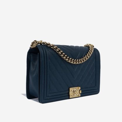 Chanel Boy Bag Caviar Black Shoulder Bag Style 4