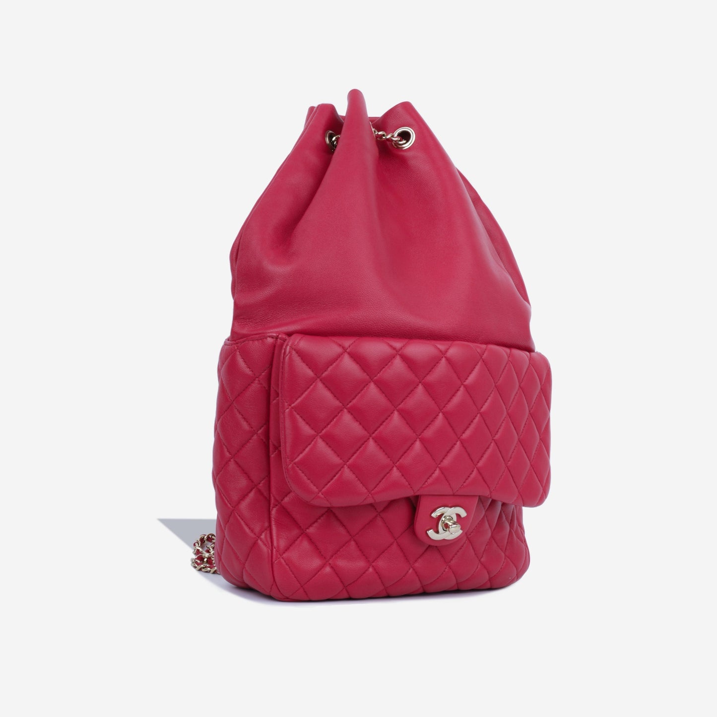 Chanel Luxury Lambskin Gold Backpack Style 2