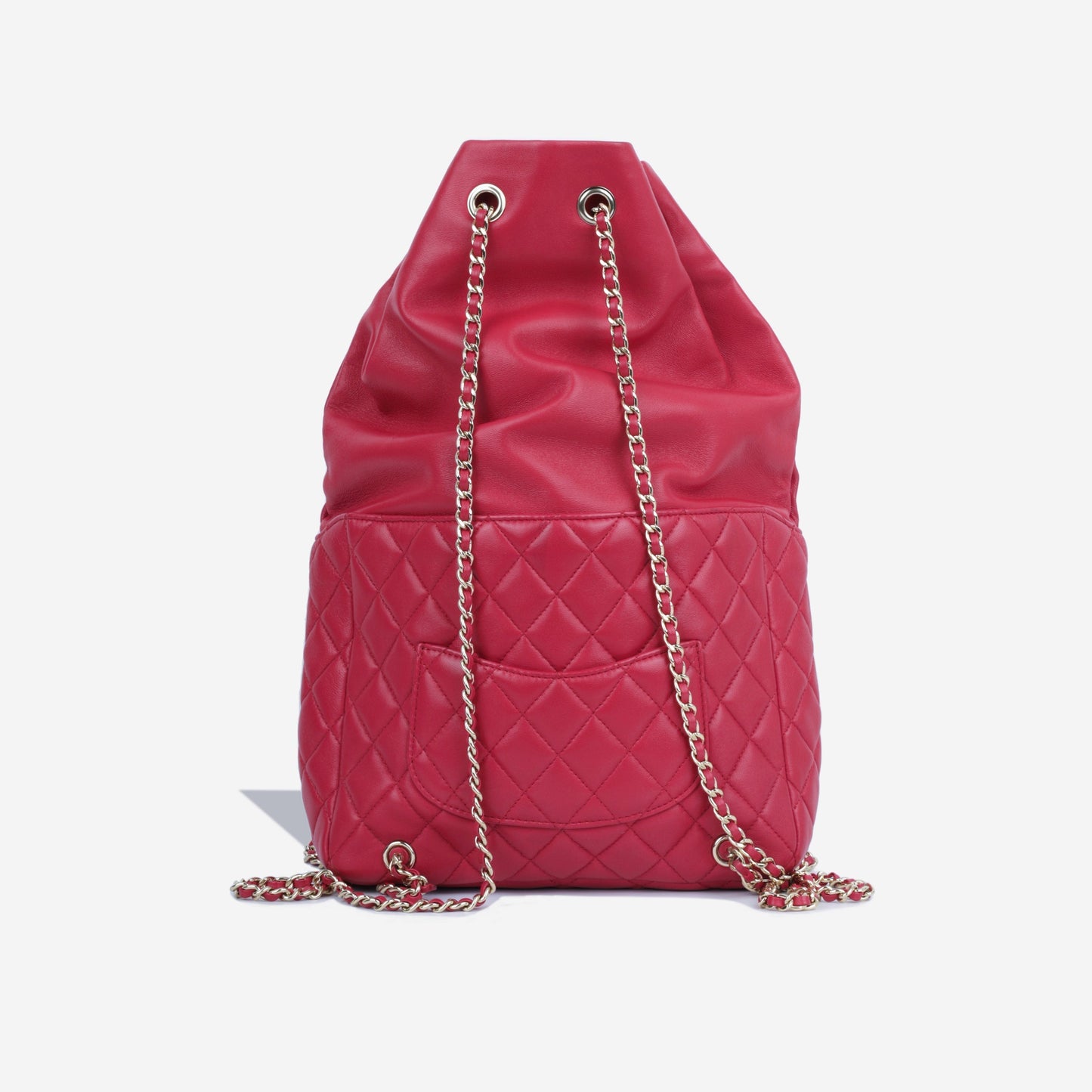 Chanel Luxury Lambskin Gold Backpack Style 2
