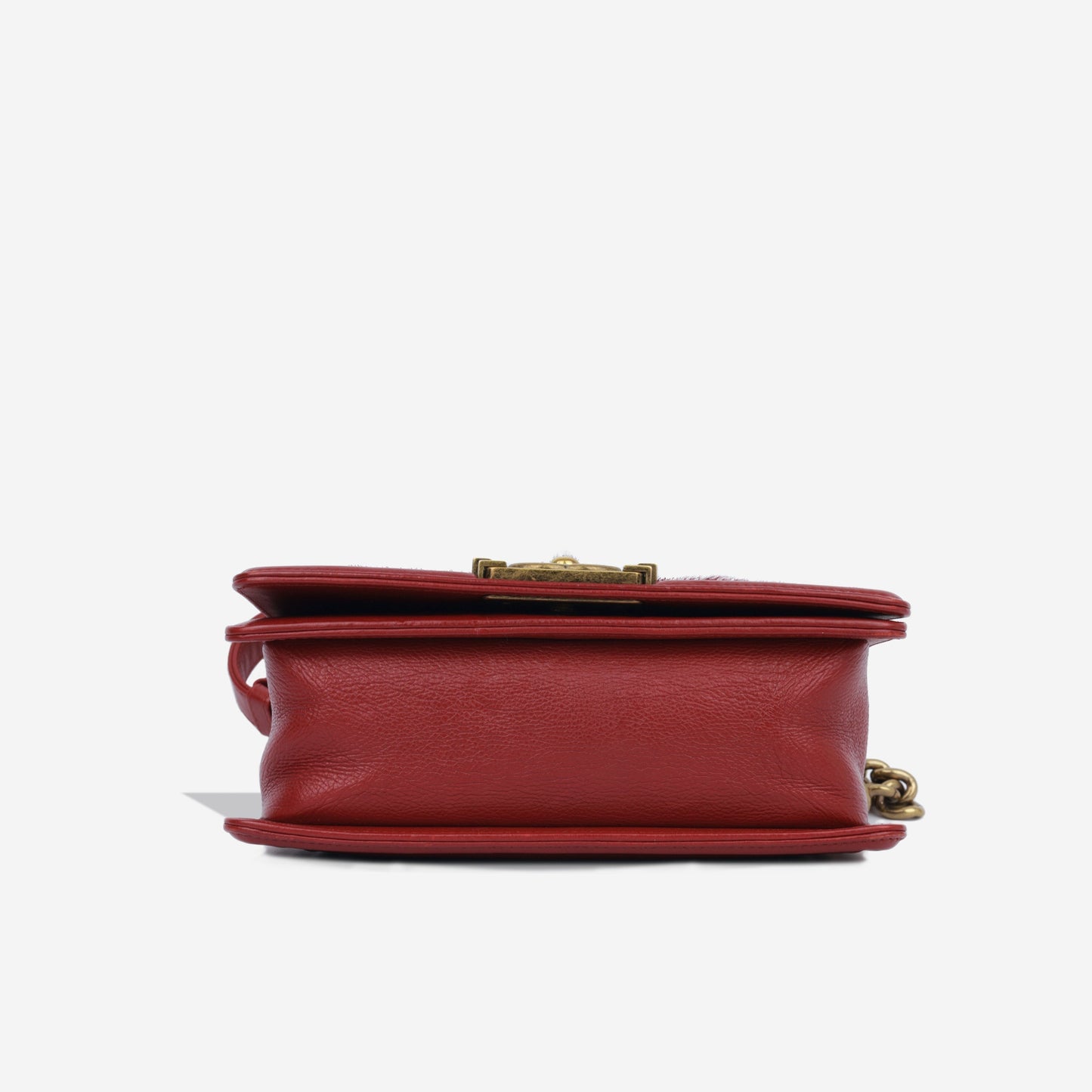 Chanel Boy Bag Lambskin Gold Shoulder Bag