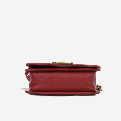 Chanel Boy Bag Lambskin Gold Shoulder Bag