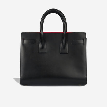 Saint Laurent Sac De Jour Calfskin Black Handbag