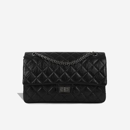 Chanel Classic Flap Calfskin Black Shoulder Bag Calfskin