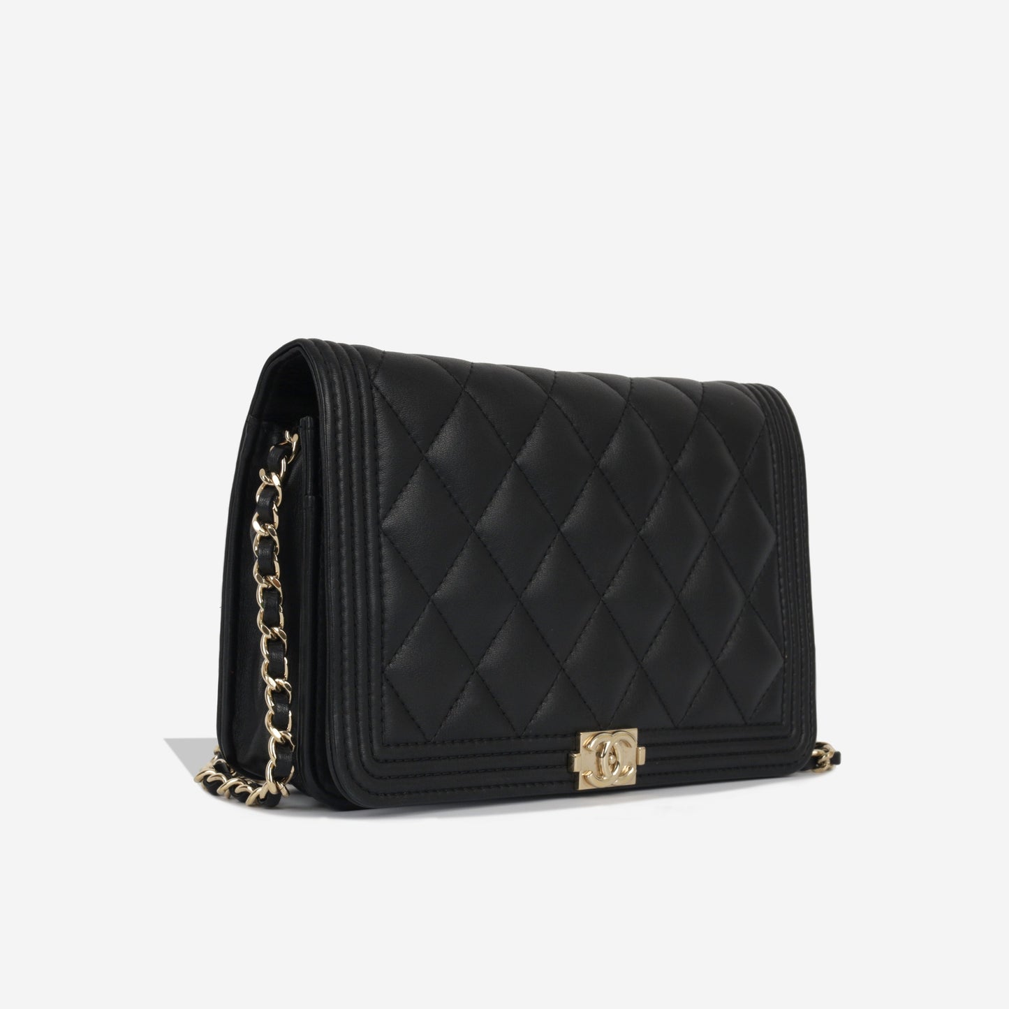 Chanel Boy Bag Lambskin Black Crossbody Style 4