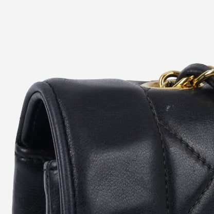 Chanel Classic Flap Lambskin Black Shoulder Bag Style 299