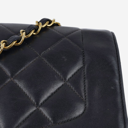 Chanel Classic Flap Lambskin Black Shoulder Bag Style 299