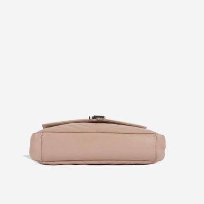 Saint Laurent College Calfskin Beige Shoulder Bag