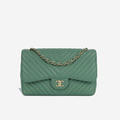 Chanel Classic Flap Lambskin Gold Shoulder Bag Style 12