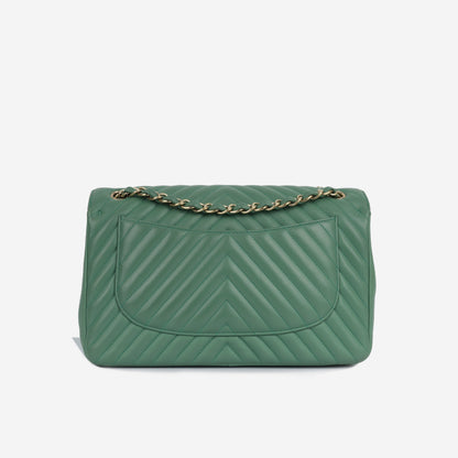 Chanel Classic Flap Lambskin Gold Shoulder Bag Style 12
